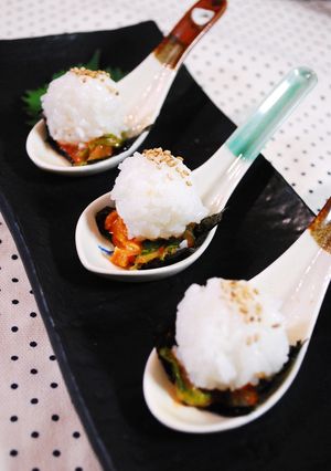 ✤おもてなしに～ひとくち逆おむすび～✤-レシピのメイン写真