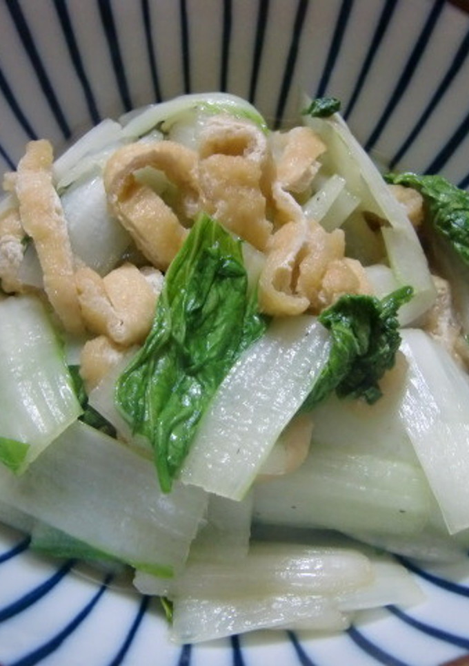 シロ菜と薄揚げの煮びたし-レシピのメイン写真