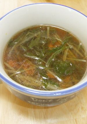 ♬水菜とシーチキンのスープ♬-レシピのメイン写真