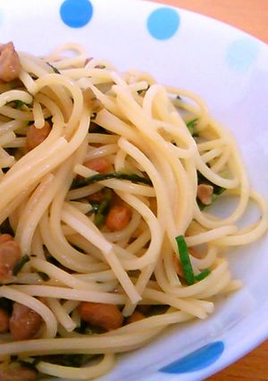 ランチに簡単☆おいしい納豆パスタ-レシピのメイン写真
