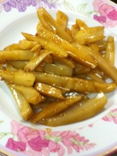旬のレンコンのきんぴら-レシピのメイン写真