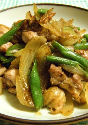鶏肉といんげんの炒め物～柚子胡椒風味～-レシピのメイン写真