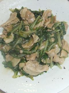 水菜と豚肉のあんかけ風-レシピのメイン写真