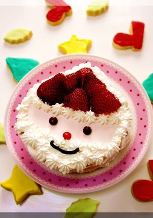 * サンタさんの ★クリスマスケーキ♪-レシピのメイン写真