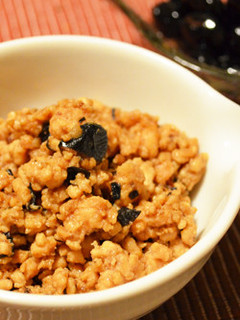 *黒豆鶏そぼろ*-レシピのメイン写真