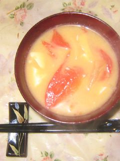 トマトの味噌汁-レシピのメイン写真