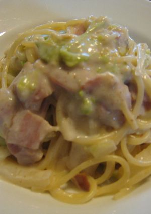 白菜と白ネギの味噌クリームパスタ-レシピのメイン写真