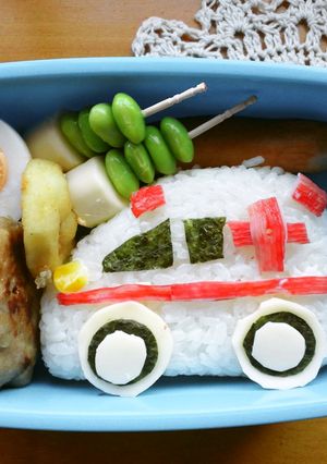 男の子　キャラ弁★救急車-レシピのメイン写真