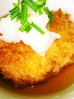 簡単☆残ったコロッケで♡揚げだしコロッケ-レシピのメイン写真
