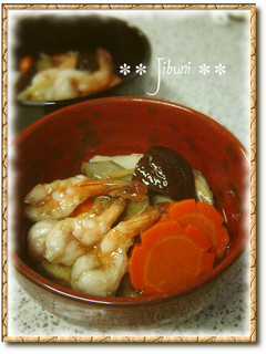 根菜と海老の治部煮-レシピのメイン写真