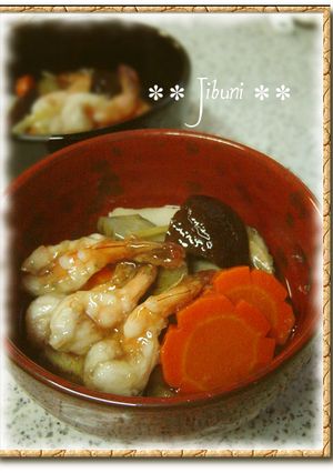 根菜と海老の治部煮-レシピのメイン写真