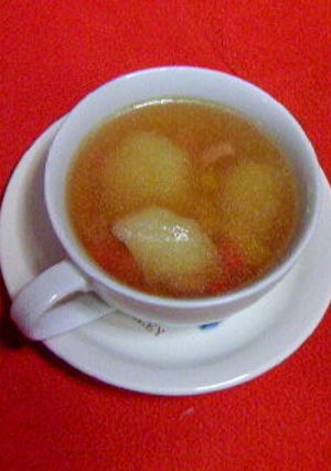 コンソメで食べる野菜スープ-レシピのメイン写真