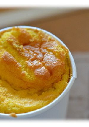 紙コップでかぼちゃのシフォン-レシピのメイン写真