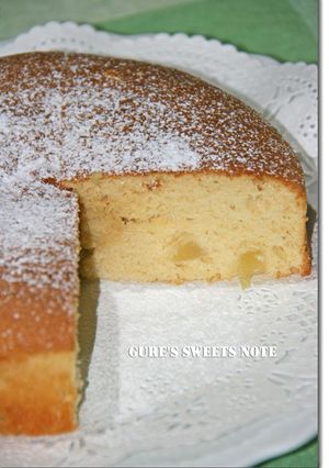 バターを使わずに“ポワールケーキ"-レシピのメイン写真