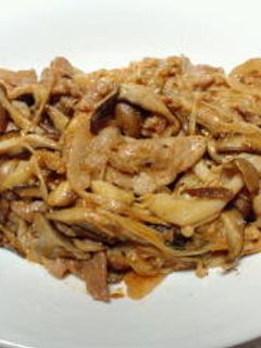 ★豚肉とキノコの味噌炒め★-レシピのメイン写真