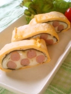 ポークビッツdeドットなチーズのり玉-レシピのメイン写真