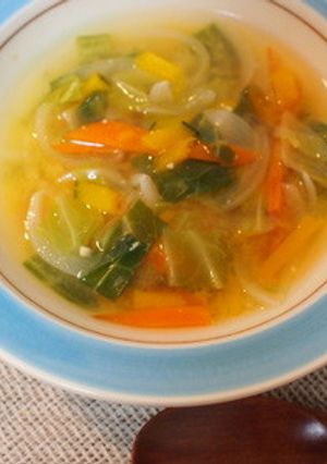 ほっと落ち着く…４種の甘い野菜のスープ-レシピのメイン写真