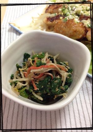 もやしとほうれん草のごま和え-レシピのメイン写真