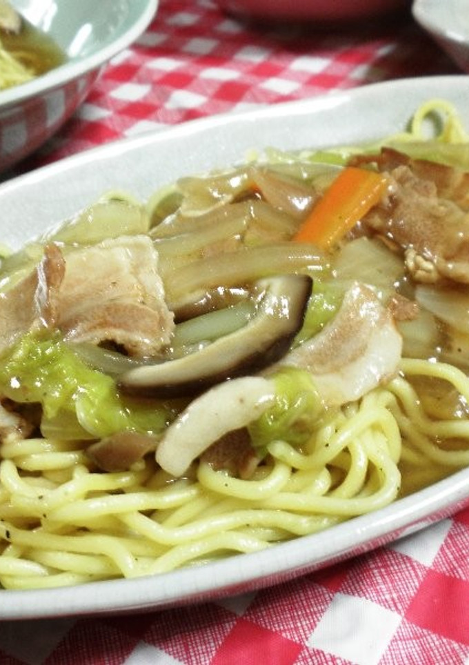 簡単　我が家のあんかけ焼きそば-レシピのメイン写真