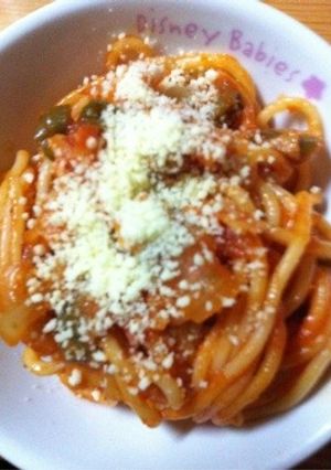 冷凍トマトでナポリタン＼(^o^)／-レシピのメイン写真