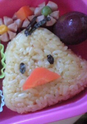 チキンラーメンひよこおにぎり〈キャラ弁〉-レシピのメイン写真