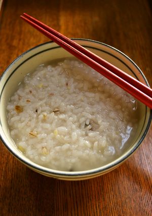 朝食に！電子レンジdeおいしいお粥-レシピのメイン写真