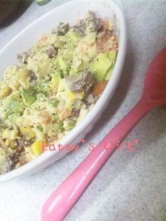 残ったポテトサラダで豆腐アボカドグラタン-レシピのメイン写真