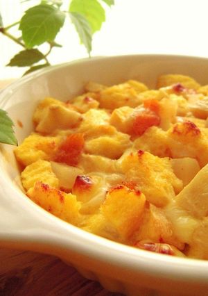 離乳食✿フルーツチーズパンプディング-レシピのメイン写真