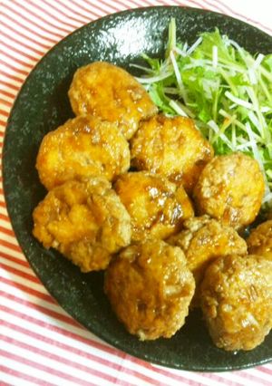 ★ヘルシー!鶏ひき肉・豆腐DEつくね-レシピのメイン写真