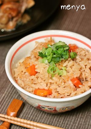 角煮の煮汁で♪シンプル炊き込みご飯-レシピのメイン写真