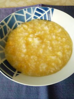 やさしい卵のおかゆ、ホッとする味!-レシピのメイン写真