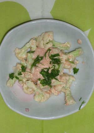 カリフラワーのたらこマヨあえ-レシピのメイン写真