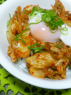 キムチ丼~温玉のせ~-レシピのメイン写真