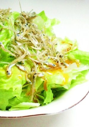 ＊カルシウムたっぷりのレタスサラダ＊-レシピのメイン写真