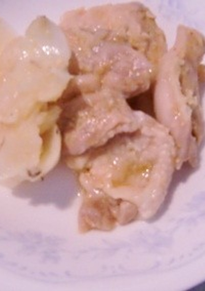 ユリの根と鶏のみそ漬けのささっと煮物-レシピのメイン写真