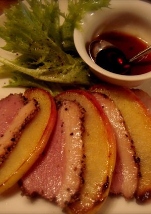 鴨とリンゴのソテー 紅酢添え-レシピのメイン写真