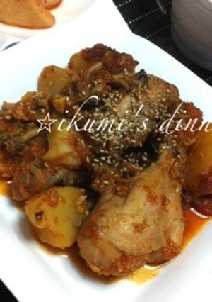 韓国本場のタットリタン(チキンの甘辛煮)-レシピのメイン写真