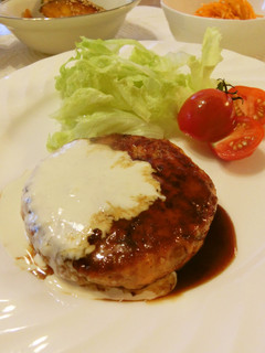 鮭ハンバーグの照りマヨソース。-レシピのメイン写真