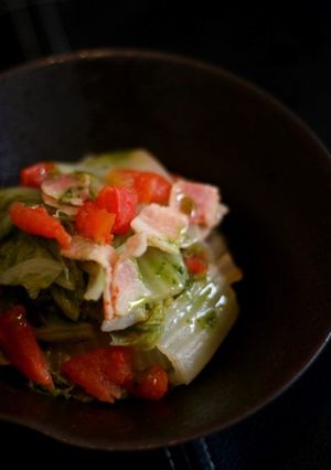 白菜とベーコンの煮浸し～バジルの香り～-レシピのメイン写真