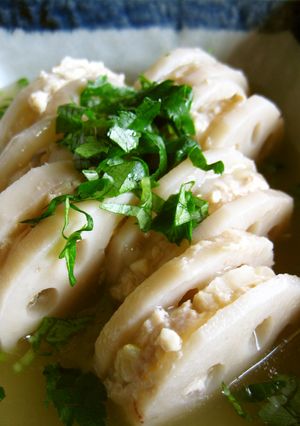 簡単♪れんこんのモッチモチはさみ煮-レシピのメイン写真