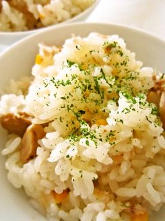 コンソメ味☆シーチキン炊き込みご飯-レシピのメイン写真