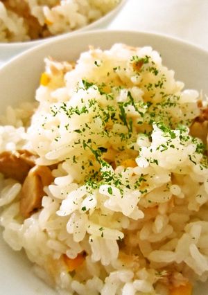 コンソメ味☆シーチキン炊き込みご飯-レシピのメイン写真