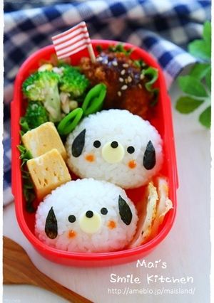 コロンと♪わんちゃんおにぎり＊キャラ弁-レシピのメイン写真