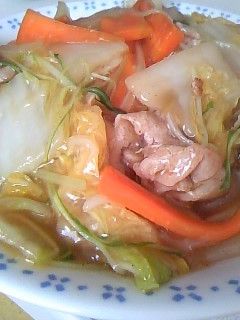 白菜ウマウマあんかけご飯(*^o^*)-レシピのメイン写真