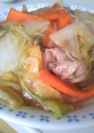 白菜ウマウマあんかけご飯(*^o^*)-レシピのメイン写真