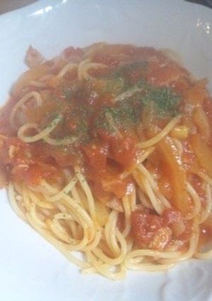 おうちでカフェ気分☆トマトパスタ-レシピのメイン写真