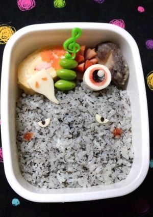 お弁当に☆ぬりかべと目玉のおやじ-レシピのメイン写真