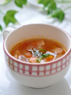 朝に美味しい♡冬瓜とトマトの爽やかスープ-レシピのメイン写真