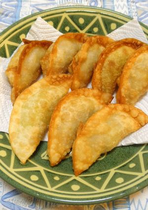 里芋でカレー味の揚げ餃子-レシピのメイン写真