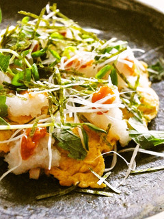 塩辛とウニの卵焼き-レシピのメイン写真